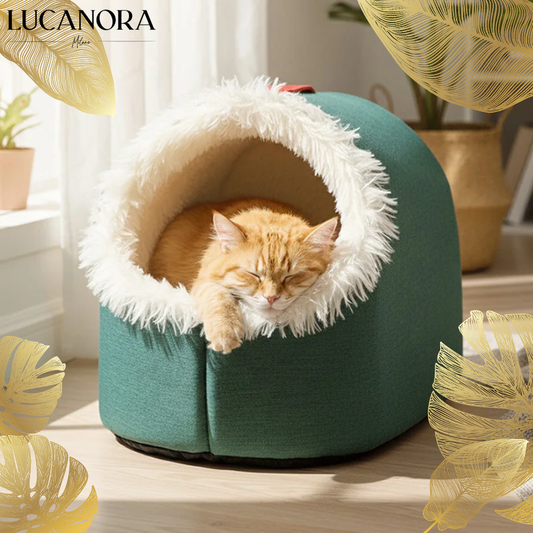 PawHaven™ Teplý zimní pelíšek pro mazlíčky