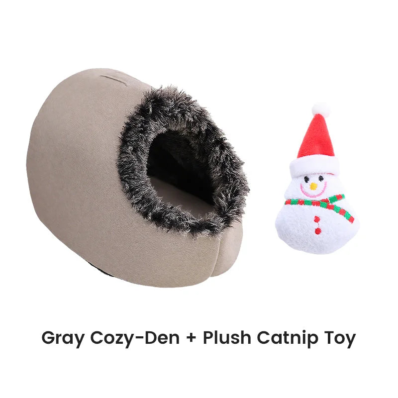 PawHaven™ Teplý zimní pelíšek pro mazlíčky