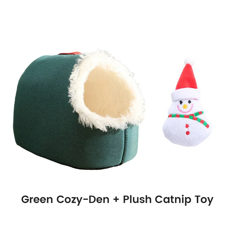 PawHaven™ Teplý zimní pelíšek pro mazlíčky