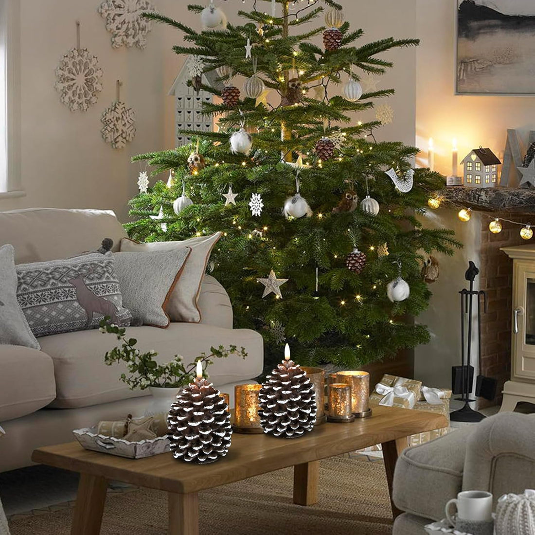 PineCharm™ Svíčky ve tvaru šišek