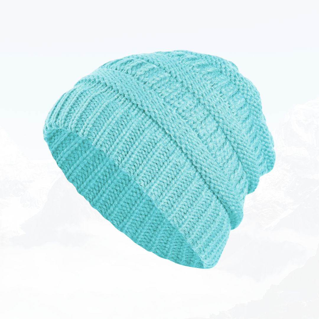 PonyBean™ Dámská pletená čepice s otvorem na culík