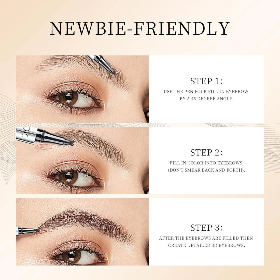 QIC Eyebrow™ Tužka na obočí pro přirozený vzhled