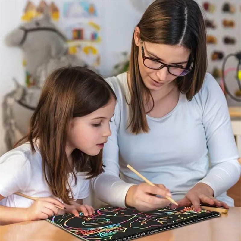 RainbowPlay™ Kreativní škrábací sešit