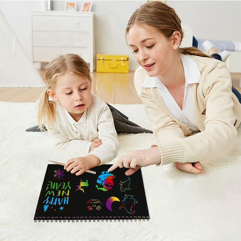 RainbowPlay™ Kreativní škrábací sešit