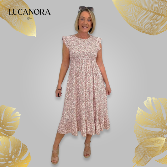 Rosa Fucci™ Elegantní šaty s květinovým vzorem