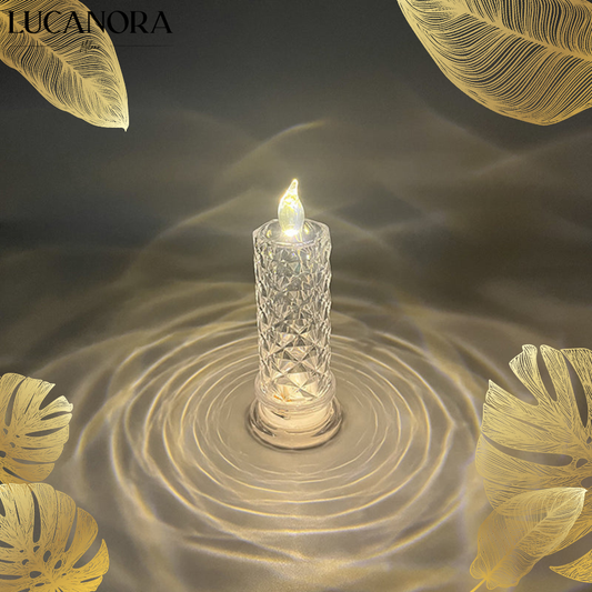 Rosina™ Světelná lampa krystalová růže