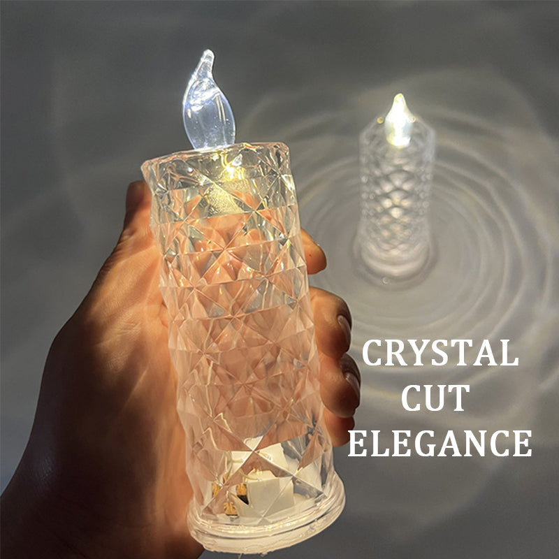 Rosina™ Světelná lampa krystalová růže
