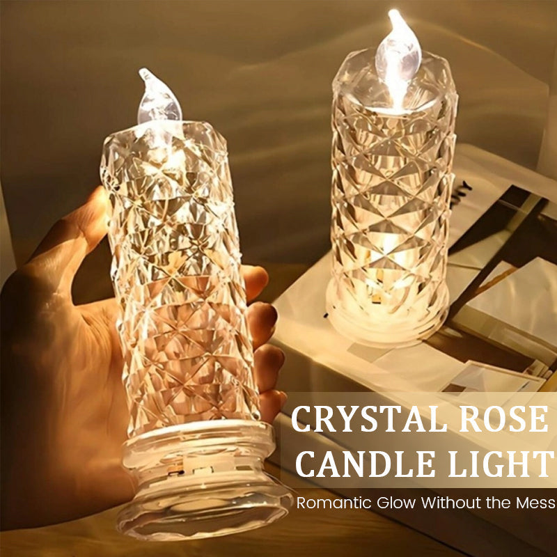 Rosina™ Světelná lampa krystalová růže