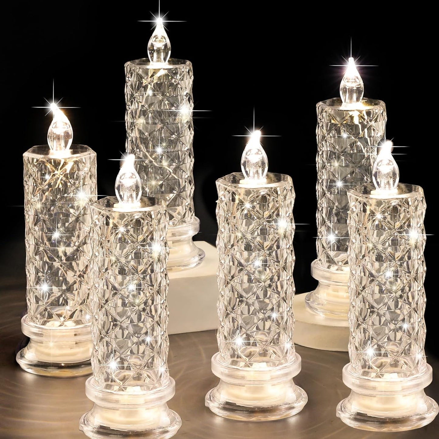 Rosina™ Světelná lampa krystalová růže
