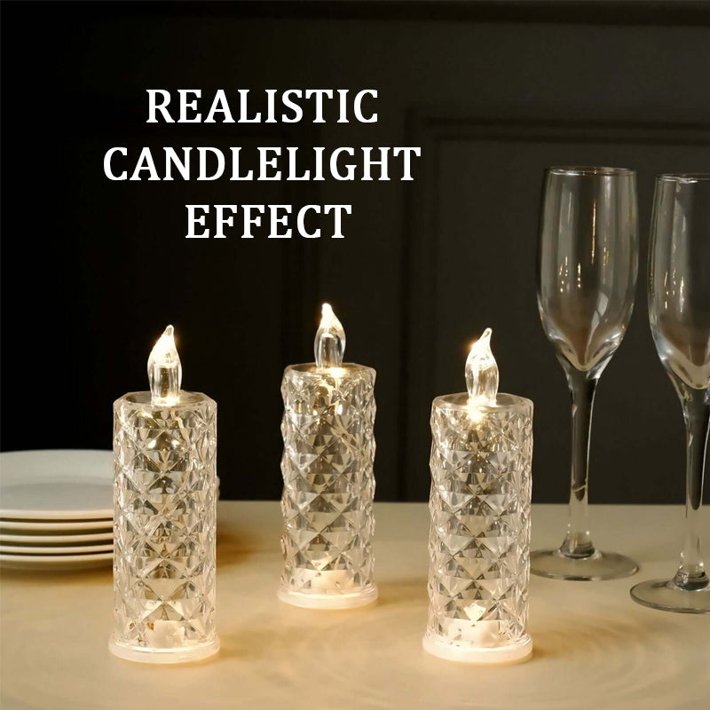 Rosina™ Světelná lampa krystalová růže