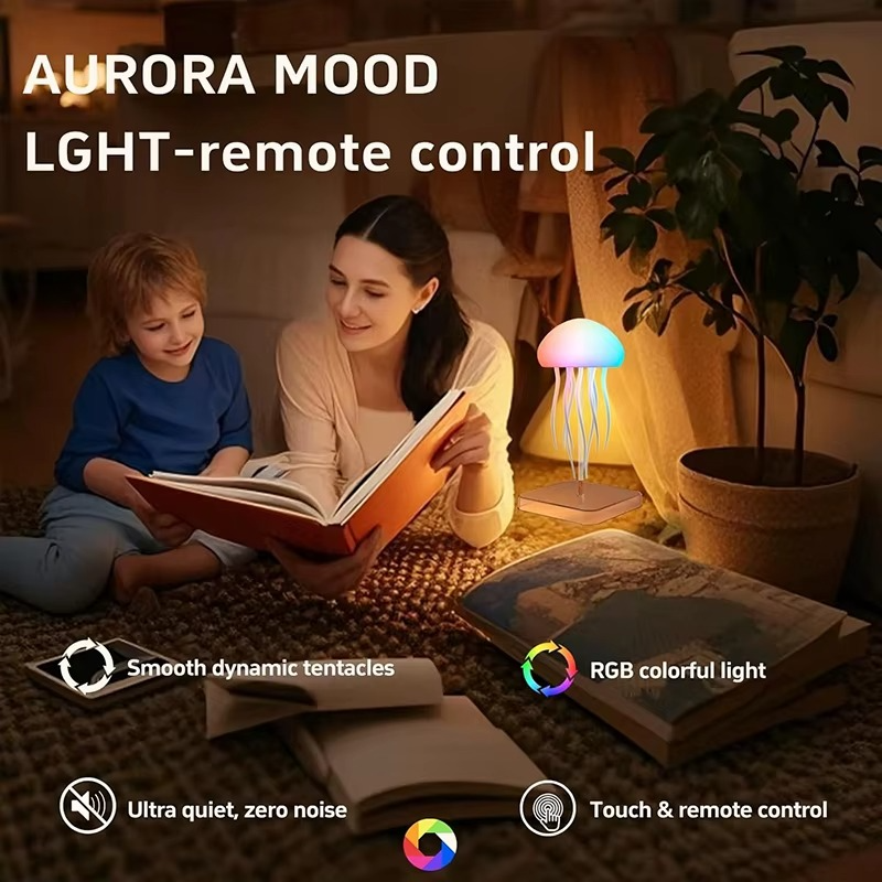 JellyAura™ Realistická lampa medúza