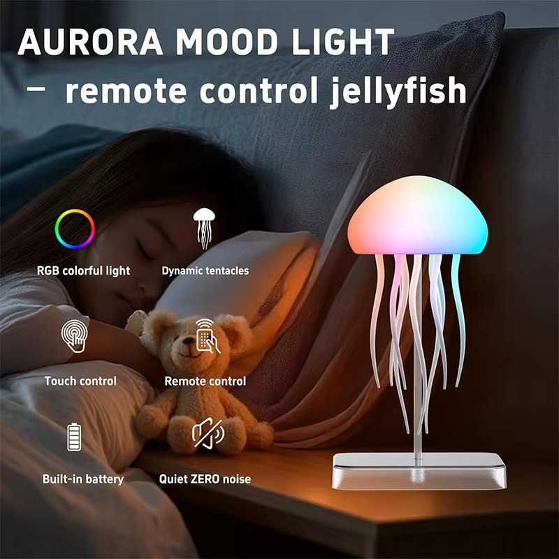 JellyAura™ Realistická lampa medúza