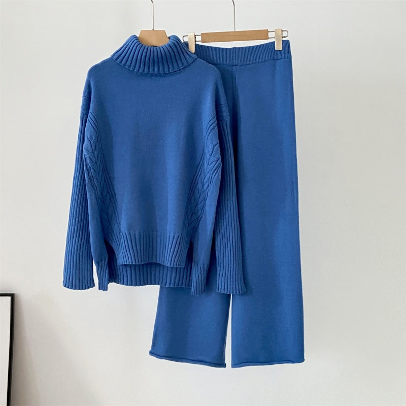 Degna Tomarchio™ Hřejivý pletený komplet s volnými kalhotami