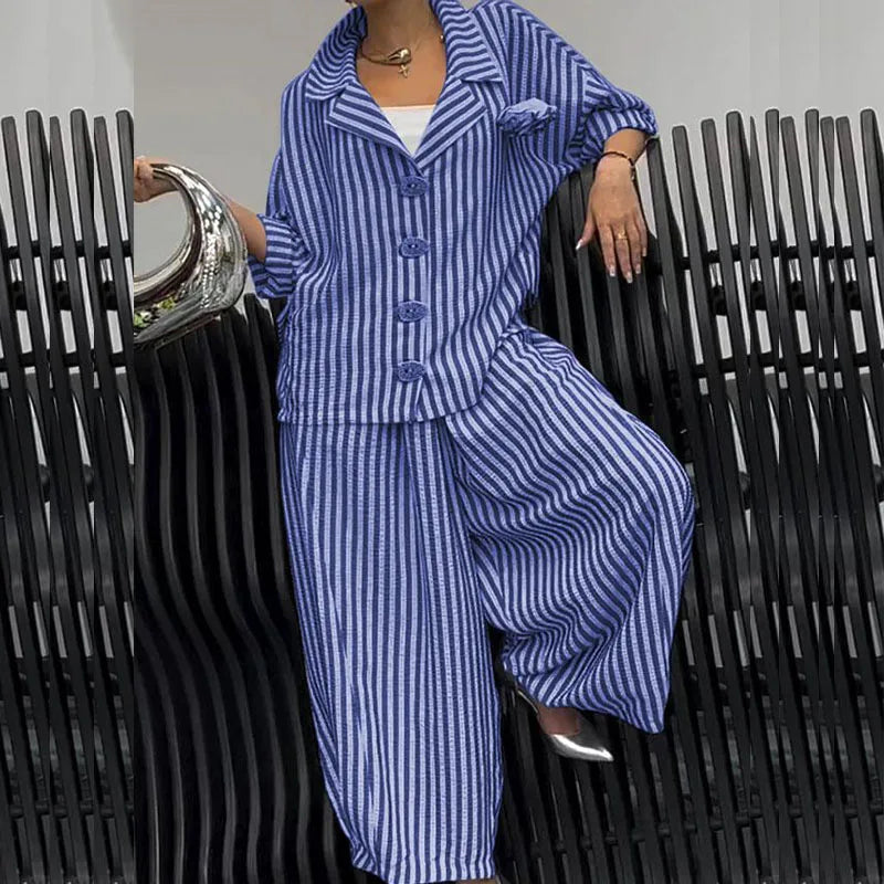 Ianira Rubin™ Pruhovaný elegantní set
