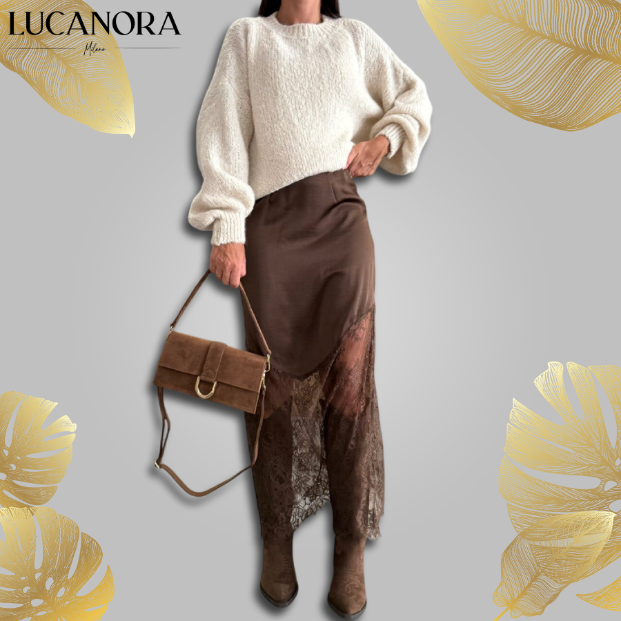 Sebastiana Canova™ Elegantní krajková průsvitná sukně v moderním stylu