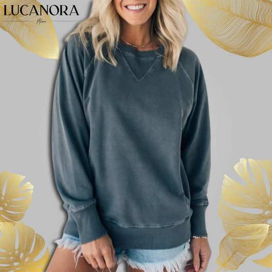 Serena Marte™ Dámský pulovr s kapsami a žebrovaným vzorem