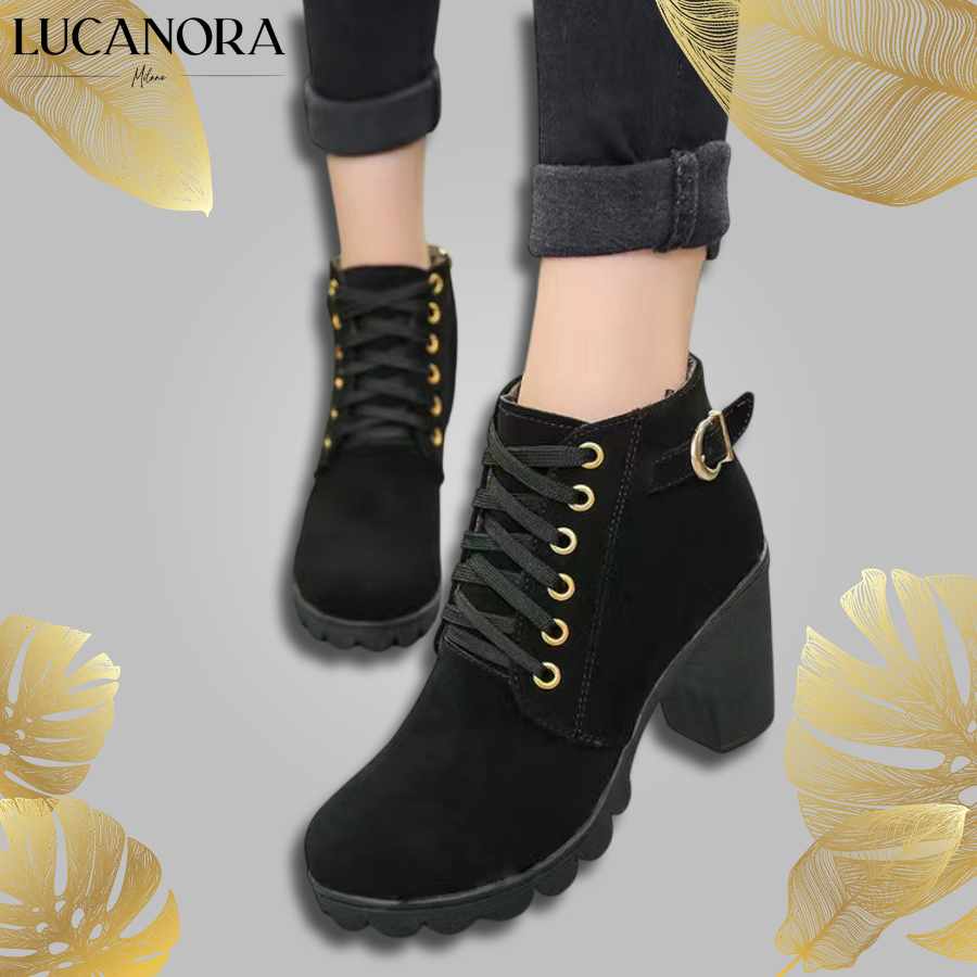 Silvia Savaria™ Stylové dámské boty na masivním podpatku