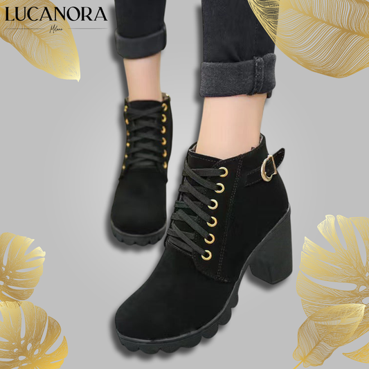 Silvia Savaria™ Stylové dámské boty na masivním podpatku