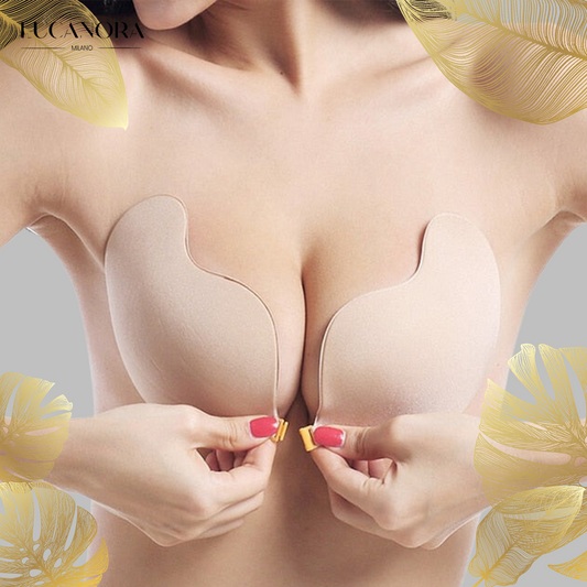 SkinBond™ Bezešvá silikonová samolepicí push-up podprsenka bez ramínek