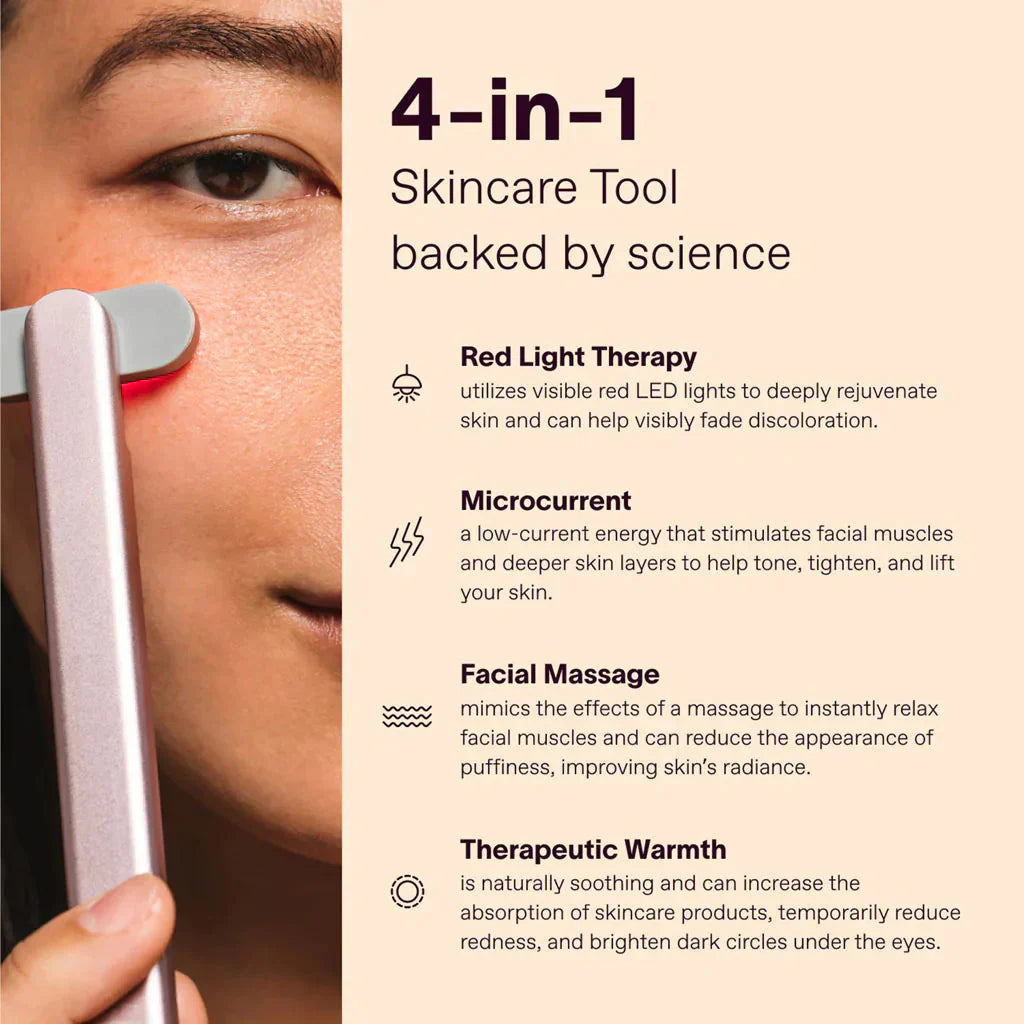 SkinWave Pro+™️ Terapie červeným světlem EMS Nástroj pro péči o pleť