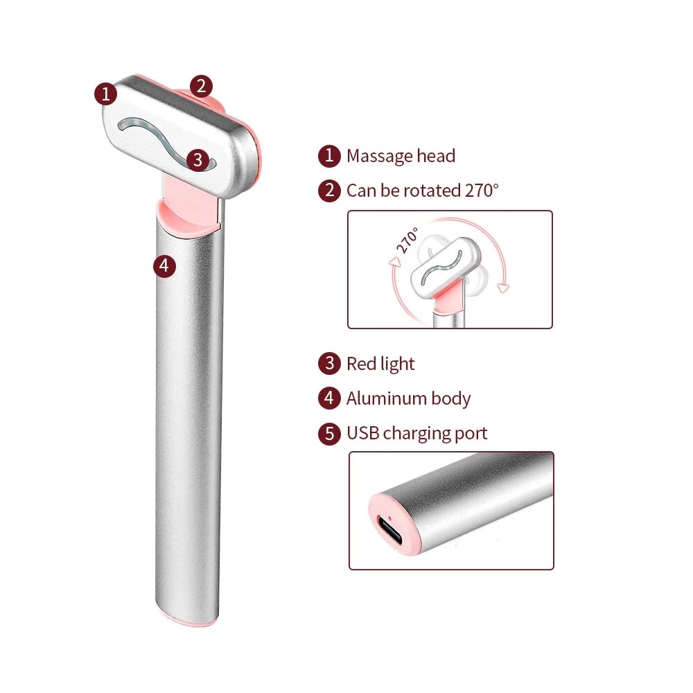SkinWave Pro+™️ Terapie červeným světlem EMS Nástroj pro péči o pleť