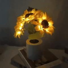 Solar Bloom+™ Dobíjecí noční světlo se slunečnicí | Květina, které prozáří Váš prostor!