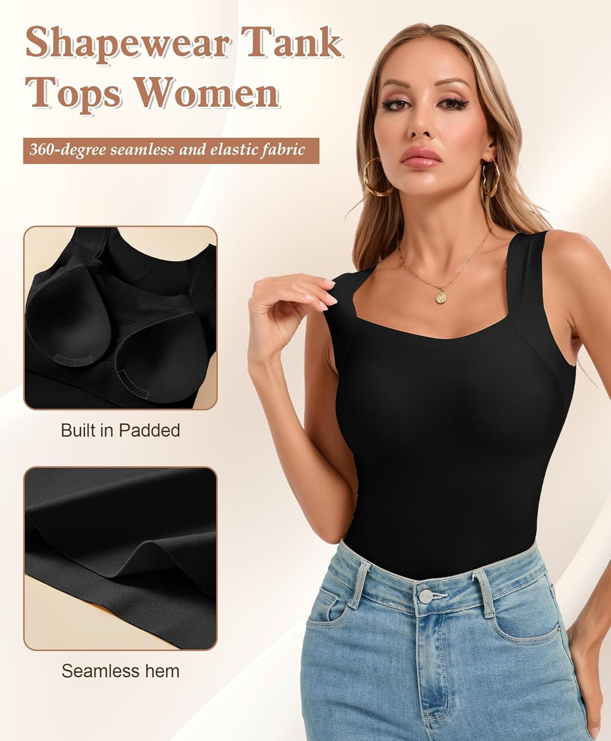StretchWell™ Tvarující top s měkkou integrovanou podprsenkou