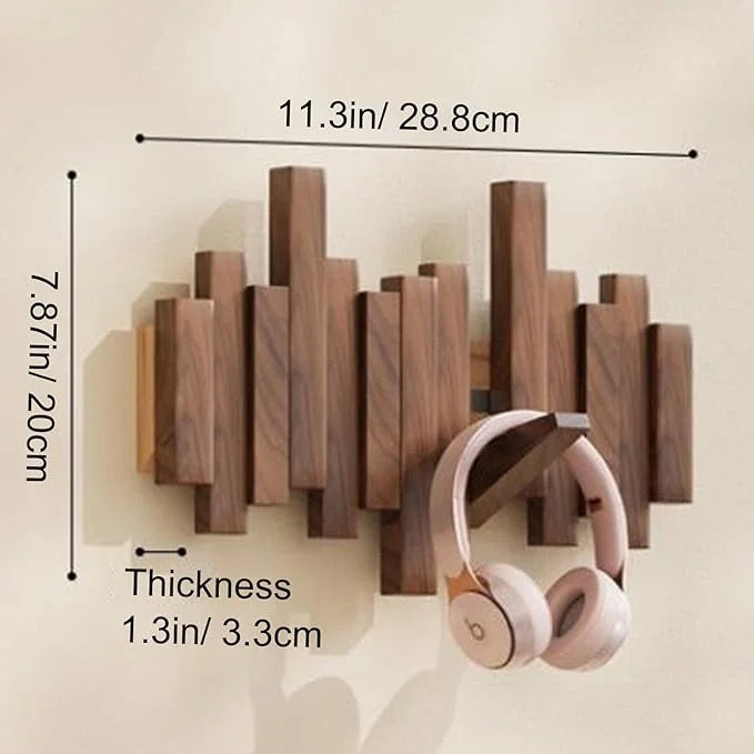 TimberHook™ Nástěnný dřevěný věšák