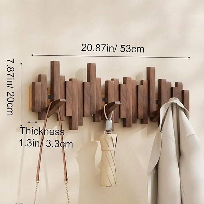 TimberHook™ Nástěnný dřevěný věšák