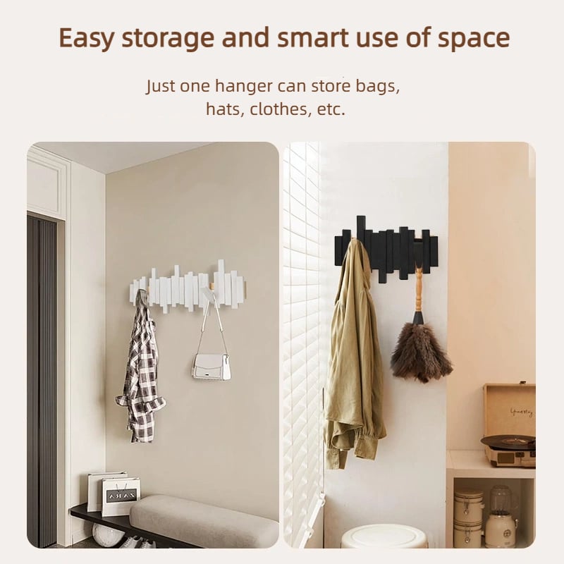 TimberHook™ Nástěnný dřevěný věšák