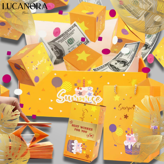 TreasureFold™ Skládací dárková krabička s tajnými přihrádkami