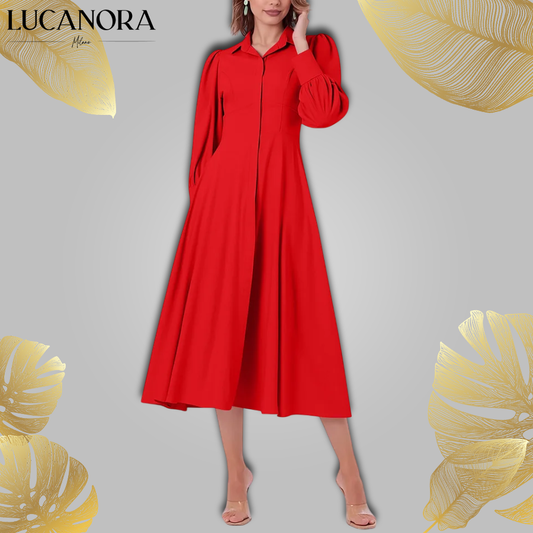 Tullia Cavallo™ Elegantní áčkové midi šaty