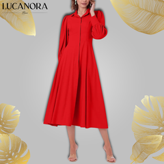 Tullia Cavallo™ Elegantní áčkové midi šaty