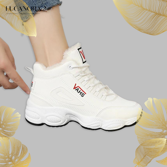 VAHS Fashion™ Zimní módní vycházkové fleecové tenisky