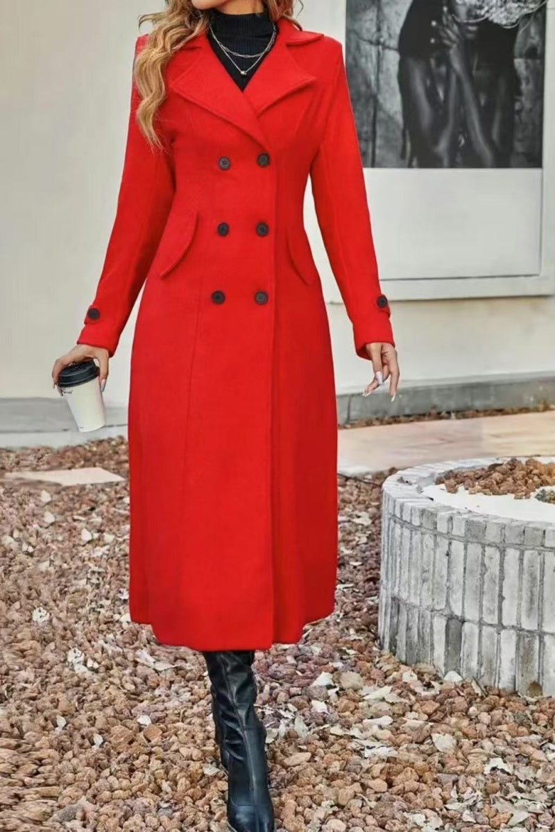 Vissia Cuccaro™ Dámský dlouhý teplý kabát