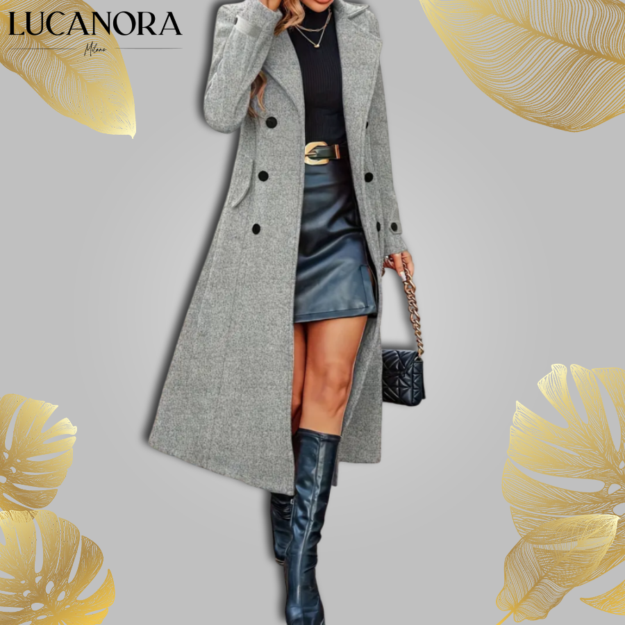 Vissia Cuccaro™ Dámský dlouhý teplý kabát