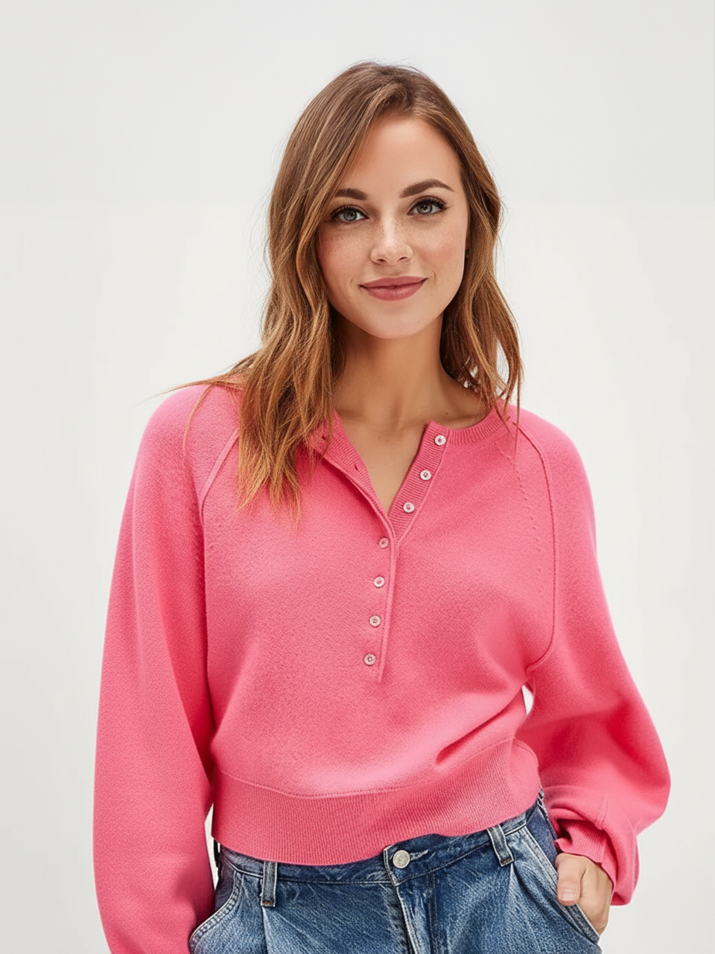 Zanita Michela™ Vintage svetr s kulatým výstřihem