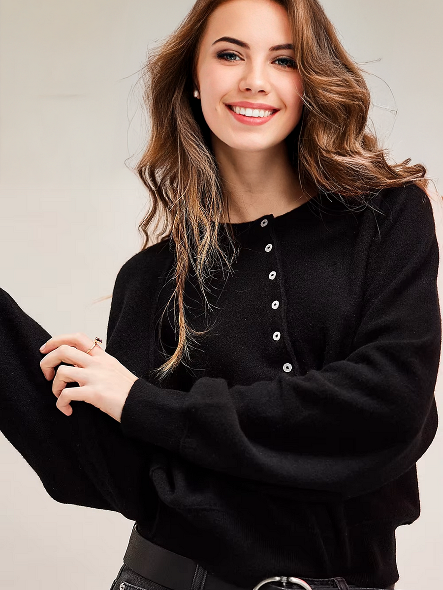 Zanita Michela™ Vintage svetr s kulatým výstřihem