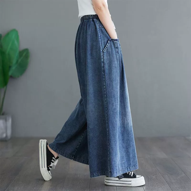 Zarina Zollo™ Vintage džíny s širokými nohavicemi