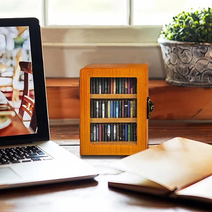 ZenShelf™ Mini dřevěná krabička na ukládání knih
