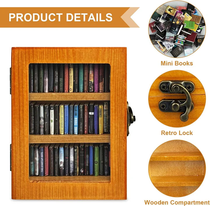ZenShelf™ Mini dřevěná krabička na ukládání knih