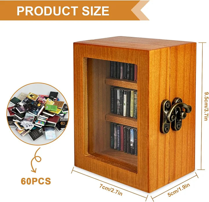 ZenShelf™ Mini dřevěná krabička na ukládání knih