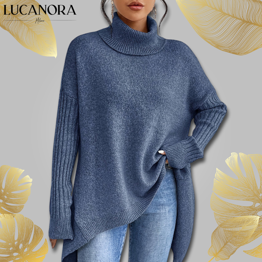 Zita Petralia™ Elegantní svetr s rolákem