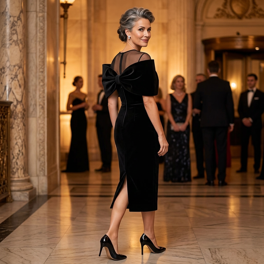 Agata Barbieri™ Lichotivé černé šaty pro bezstarostný glamour