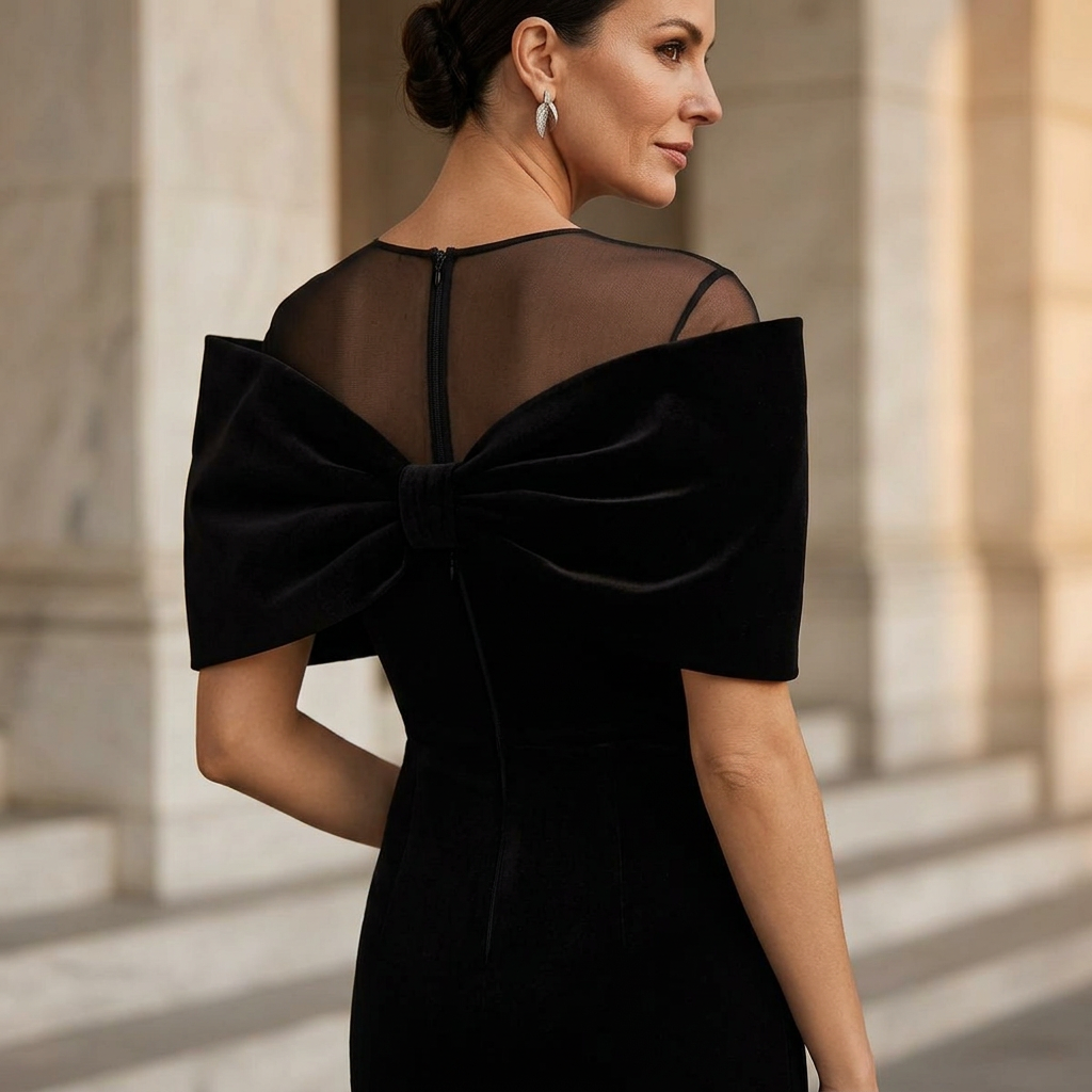 Agata Barbieri™ Lichotivé černé šaty pro bezstarostný glamour