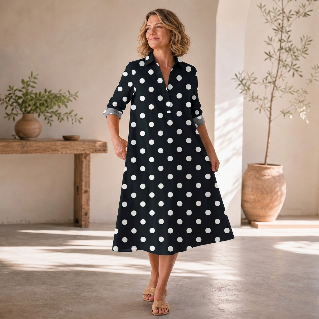 Agnese Lambruschini™ Elegantní midi šaty pro bezstarostný styl