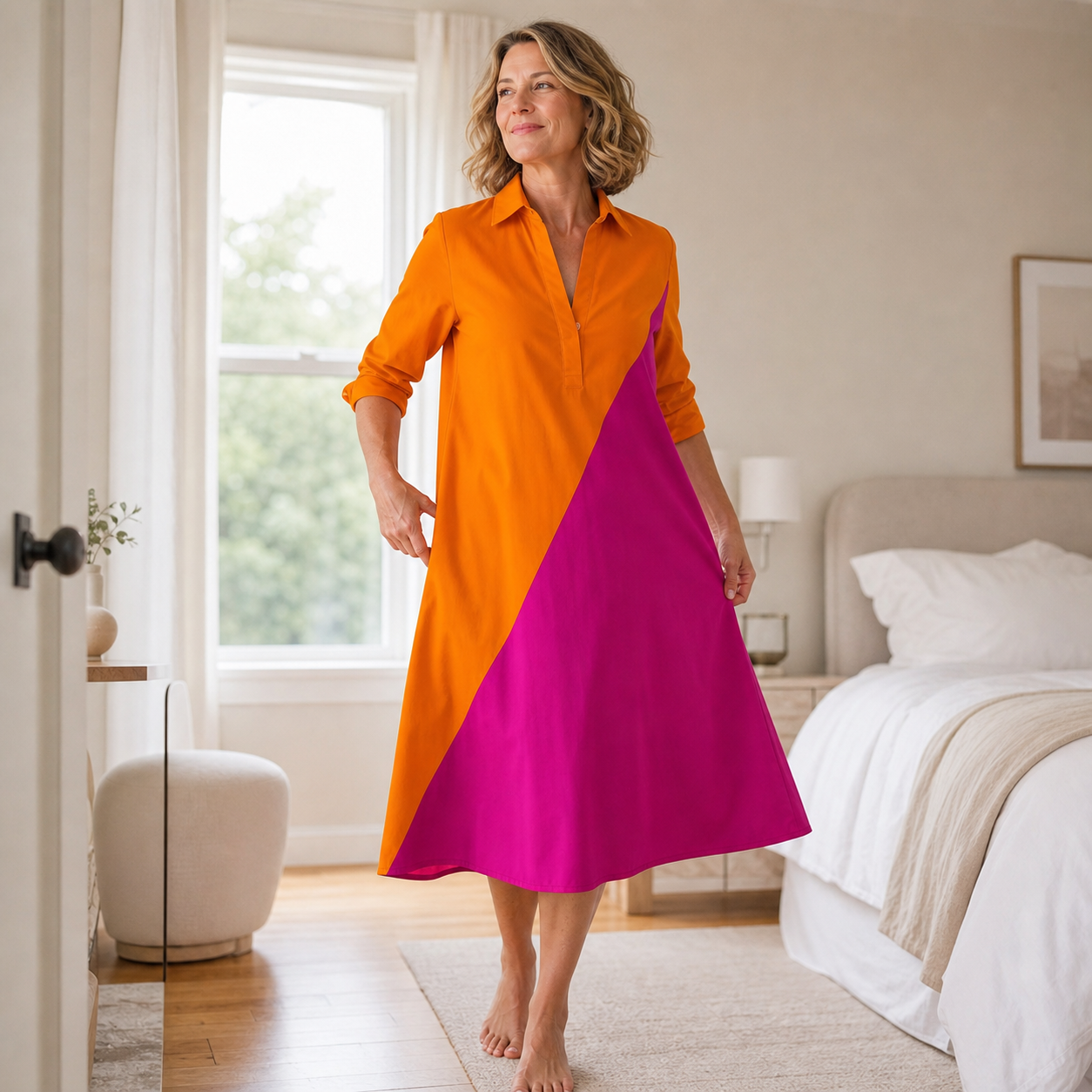 Agnese Lambruschini™ Elegantní midi šaty pro bezstarostný styl