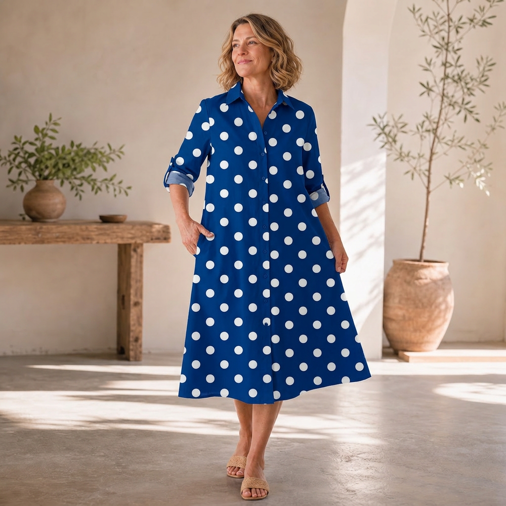 Agnese Lambruschini™ Elegantní midi šaty pro bezstarostný styl