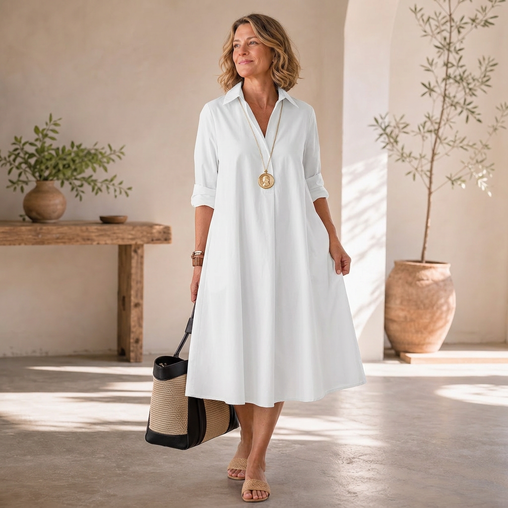 Agnese Lambruschini™ Elegantní midi šaty pro bezstarostný styl