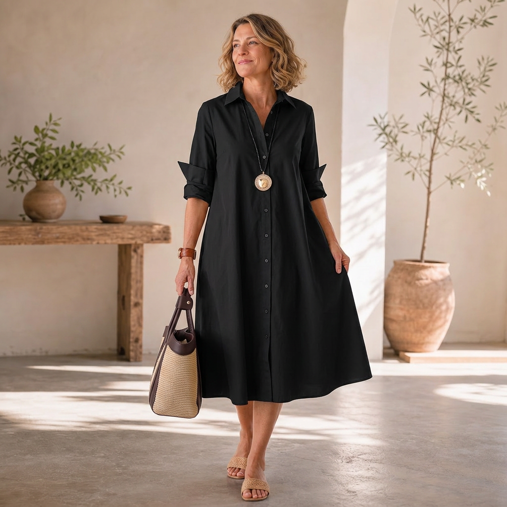 Agnese Lambruschini™ Elegantní midi šaty pro bezstarostný styl